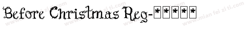 Before Christmas Reg字体转换